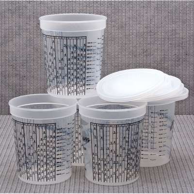 plastic mixing cup  Pressure cup  and collar