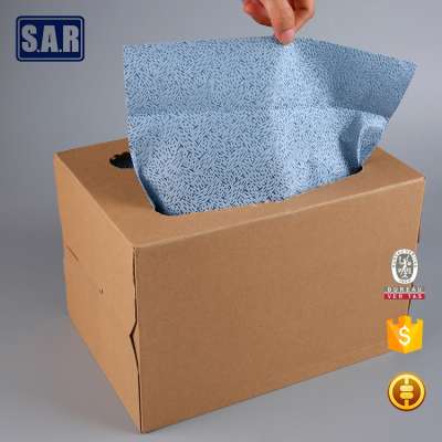 removable  wiper  blue   car wiper cloth with box