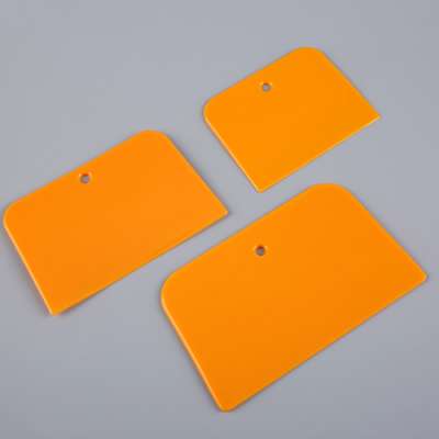 3pcs plastic dough scraper silicone baking plastic cover for scraper  bowl card  5 3/4" x 3 3/4" flexible  scraper